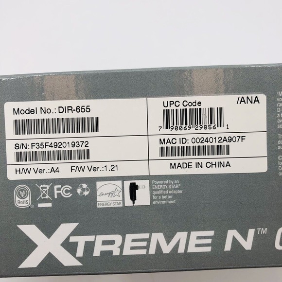 D-Link DIR-655 Xtreme N Gigabit Wireless Router 4 Ports Complete Factory Reset - Picture 3 of 12